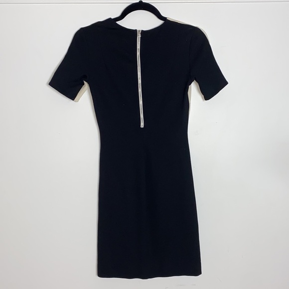 ARITZIA Wilfred mini dress bodycon cream and black Size Small - Picture 5 of 9